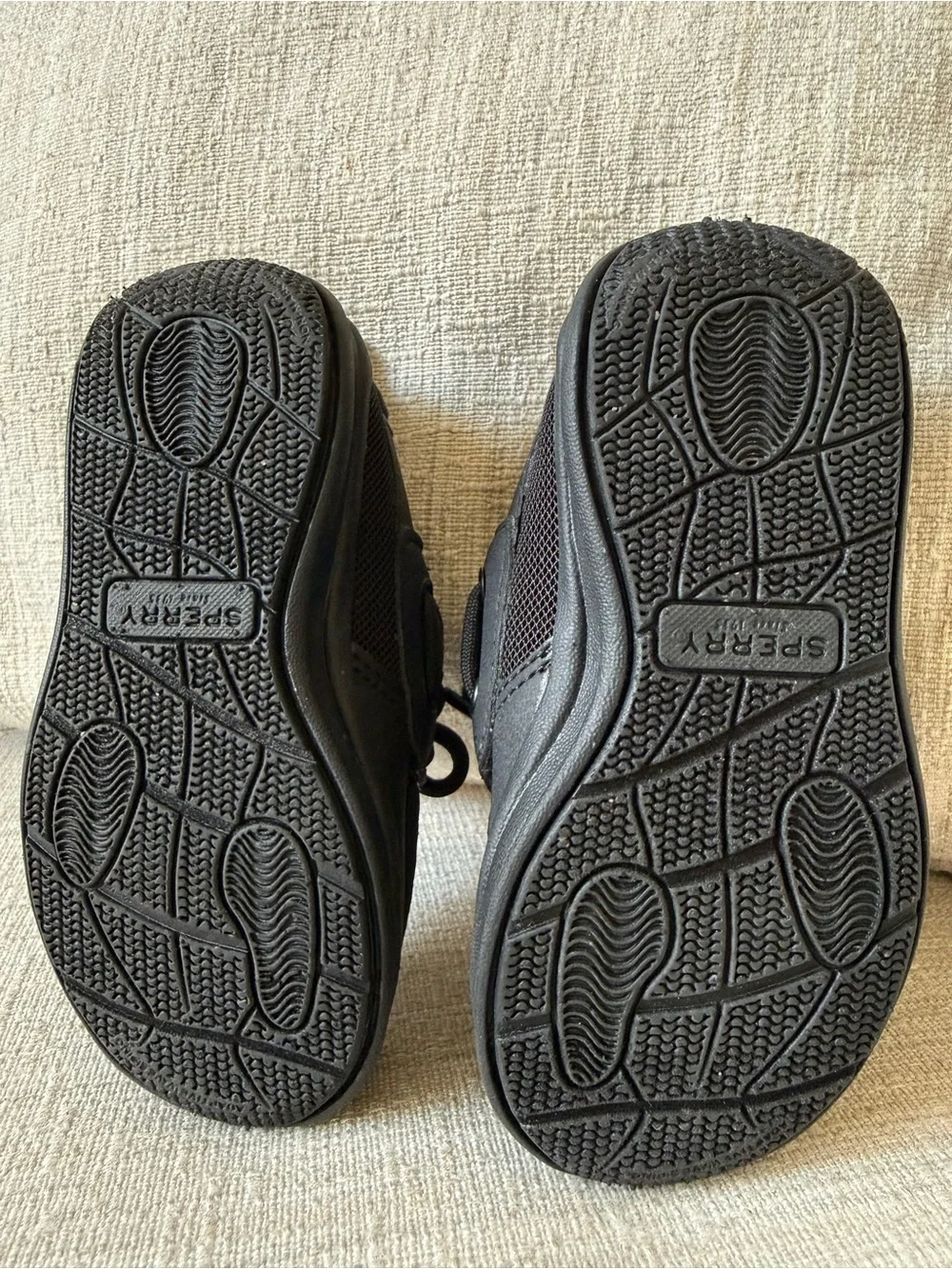 Sperry Kids Black Boat Shoes